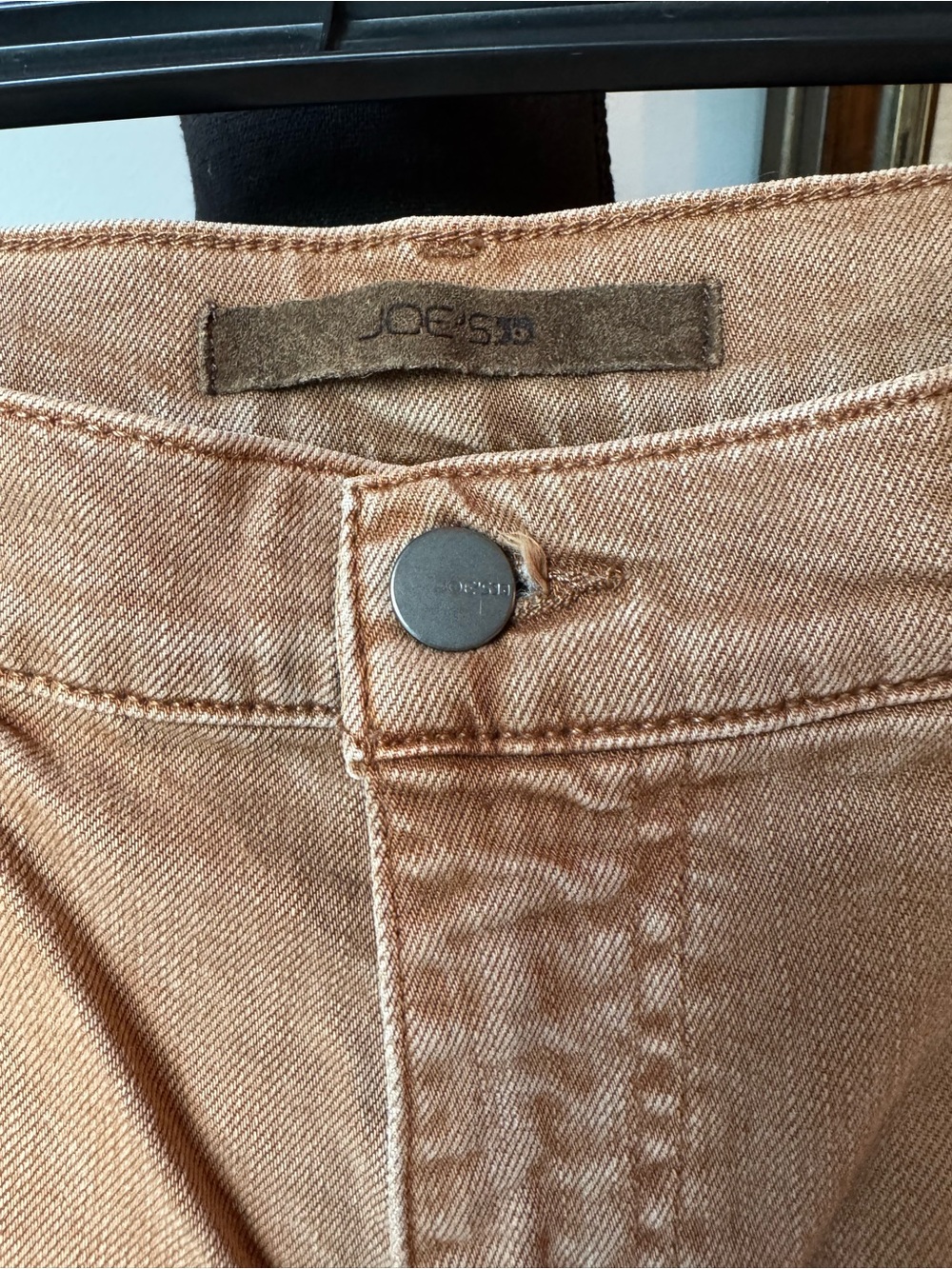 Joe's Jeans Slim Straight Jeans in Warm Orange Brown 33 - Picture 4 of 9